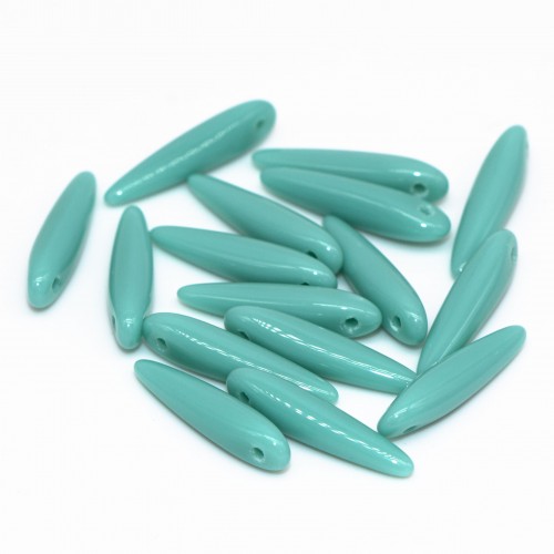 Бусины THORN натуральный бирюзовый 5/16 мм.